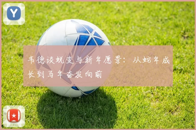 韦德谈蜕变与新年愿景：从蛇年成长到马年奋发向前